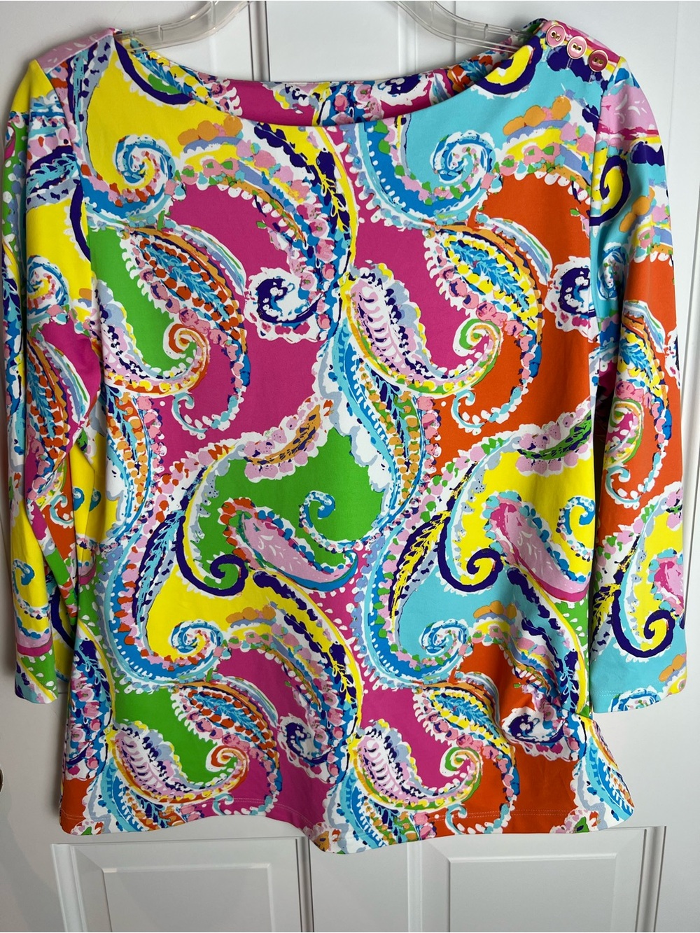 J. McLaughlin Vibrant Paisley Top